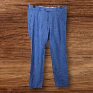 Joop! Slim Fit 100% Linen Men's Chinos Model JT-18 Hank Woven In Italy Size 36